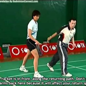 25 Chen Weihua Badminton Training - Basic Backcourt Footwork (English Subtitles)